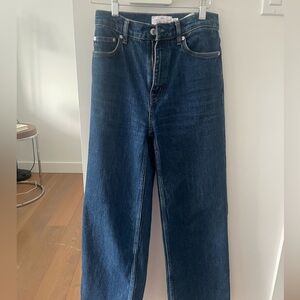 & other stories true blue wide leg denim jeans